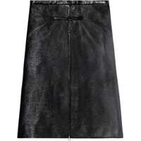 Fuste lungi Vinyl Midi Skirt With Adjustable Split Femei