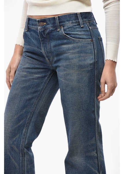 Blugi drepti Cline Mid-Waisted Flared Denims 22Cm Blue Femei (BM 19522010) 3