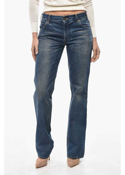Blugi drepti Cline Mid-Waisted Flared Denims 22Cm Blue Femei (BM 19522010) 1