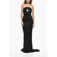 Rochii lungi Viscose Strapless Maxidress Femei