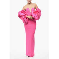 Rochii lungi Sweetheart Necklined Karina Sheath Dress With Removable Puff Femei