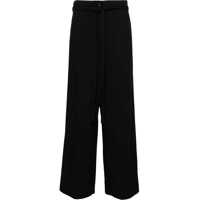Pantaloni casual TOTÊME Linen Blend Cropped Fit Pants With Belt Femei