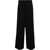 TOTÊME Linen Blend Cropped Fit Pants With Belt Black