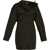 JACQUEMUS La Casa Cotton Shirt Dress With Cold Shoulder Black