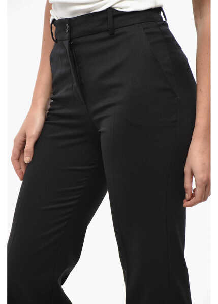 Pantaloni office P.A.R.O.S.H. Wool Stretch Liliuxy Pants Black Femei (BM 19522067) 3