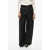 Khaite Single-Pleated Palazzo Pants With Front Zip Black