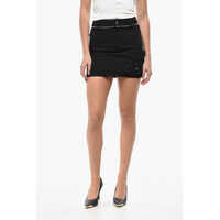 Fuste scurte Willow Smith Cotton Miniskirt With Zip Detail Femei