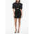 NENSI DOJAKA Jersey Tee Dress With Front Cut-Out Black