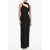 CHRISTOPHER ESBER Sheer Detailed Long Sheath Dress Black