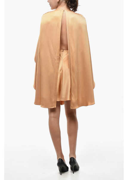 Rochii scurte ZIMMERMANN Viscose Eden Dress With Cape Sleeves Yellow Femei (BM 19522169) 2