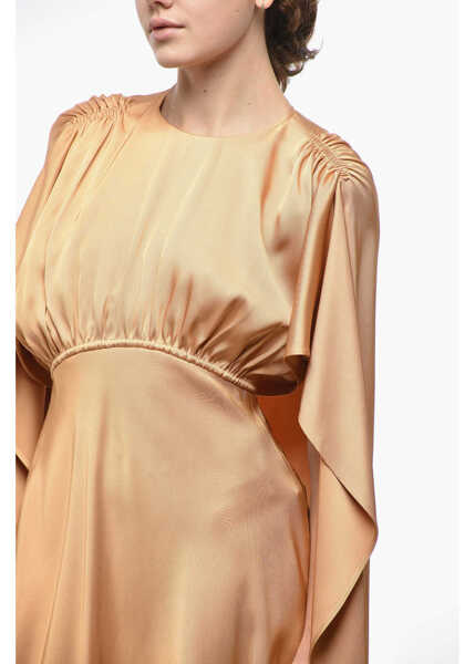 Rochii scurte ZIMMERMANN Viscose Eden Dress With Cape Sleeves Yellow Femei (BM 19522169) 3