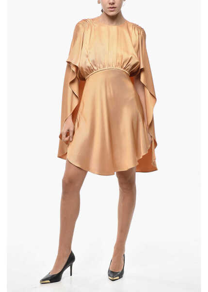 Rochii scurte ZIMMERMANN Viscose Eden Dress With Cape Sleeves Yellow Femei (BM 19522169) 1