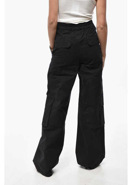 Pantaloni casual THE ANDAMANE Cotton Sarah Casual Pants With Buttons Black Femei (BM 19522184) 2