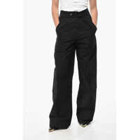 Pantaloni casual Cotton Sarah Casual Pants With Buttons Femei