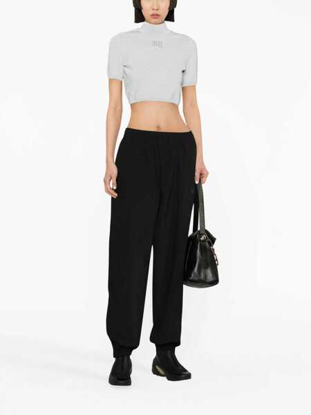 Pantaloni casual Alexander Wang Lined Nylon Pants With Ankle Zip Black Femei (BM 19522211) 2