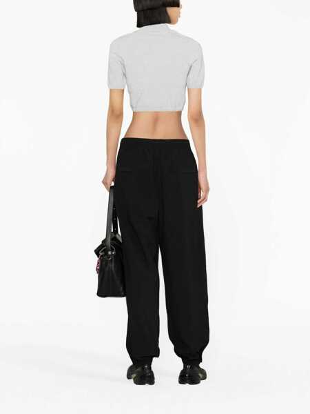 Pantaloni casual Alexander Wang Lined Nylon Pants With Ankle Zip Black Femei (BM 19522211) 3