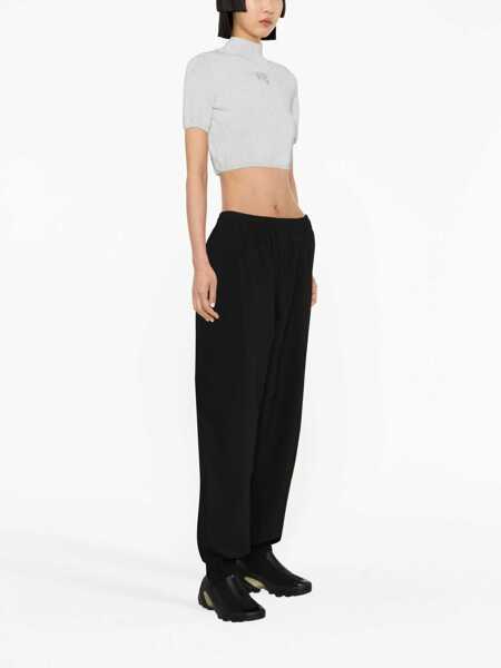 Pantaloni casual Alexander Wang Lined Nylon Pants With Ankle Zip Black Femei (BM 19522211) 4