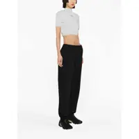 Pantaloni casual Alexander Wang Dama - Pantaloni casual Alexander Wang Lined Nylon Pants With Ankle Zip Black Femei (BM 19522211) - B-mall.ro