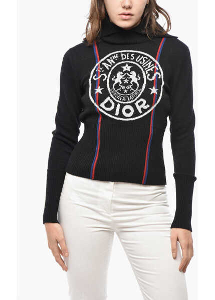 Pulovere Dior Turtleneck Usines Wool Sweater Black Femei (BM 19522220) 1