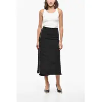 Fuste lungi Dama pagina 3 - Fuste lungi Jil Sander Double-Layered Midi Skirt With Side Full Zip Black Femei (BM 19522223) - B-mall.ro
