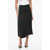Jil Sander Double-Layered Midi Skirt With Side Full Zip Black