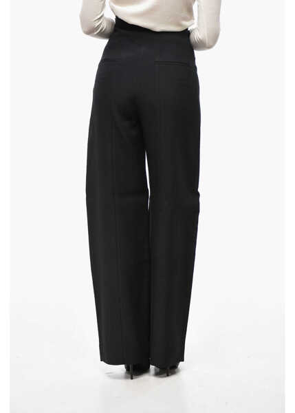 Pantaloni casual Khaite Super High-Waisted Pants With Side Zip Black Femei (BM 19522226) 2
