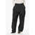 Bottega Veneta Double-Pleated Cotton Blend Pants With Cuffs Black