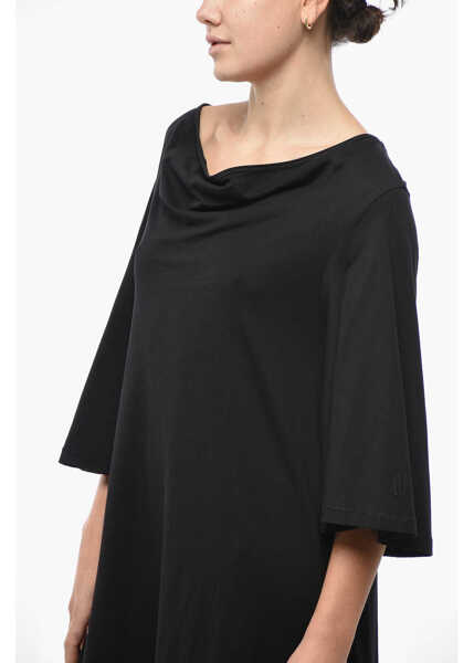 Rochii lungi BY MALENE BIRGER Cotton Yalia Dress With 3/4 Sleeves Black Femei (BM 19522238) 3