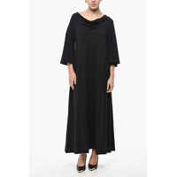 Rochii lungi Cotton Yalia Dress With 3/4 Sleeves Femei