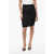 Isabel Marant Draped Albane Mohair Midi Skirt Black