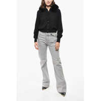 Cardigane Max Mara Dama - Cardigane Max Mara Sportmax Wool Sport Cardigan With Eco-Fur Collar Black Femei (BM 19522334) - B-mall.ro