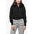 Max Mara Sportmax Wool Sport Cardigan With Eco-Fur Collar Black
