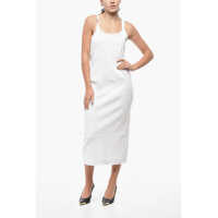 Rochii lungi Ribbed Stretch Cotton Tank Dress Femei