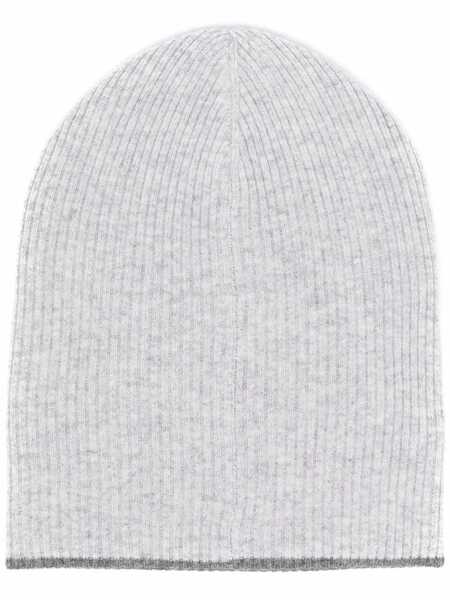 Caciuli Brunello Cucinelli Reversible cashmere beanie Grey Barbati (BM 19522401) 1