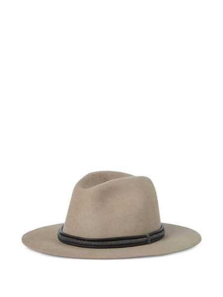 Sepci Brunello Cucinelli Wool hat Beige Femei (BM 19522452) 1