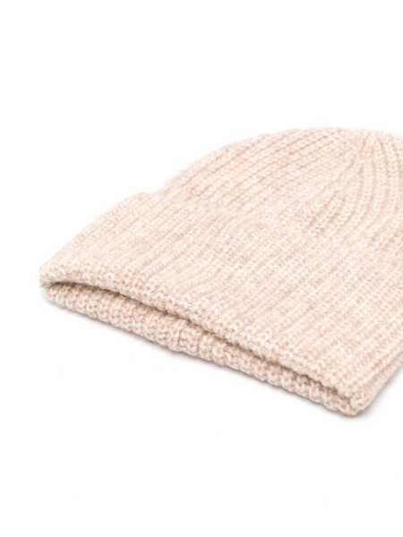 Caciuli Brunello Cucinelli Wool, alpaca and cashmere beanie Beige Barbati (BM 19522461) 2