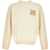 MAISON KITSUN&Eacute; Fox Head Intarsia Merino Jumper ECRU/TAN BEIGE