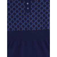 Rochii casual pentru Fete - Rochii casual Gucci Wool embroidered child dress MARINE BLUE/MIX Fete (BM 19524092) - B-mall.ro