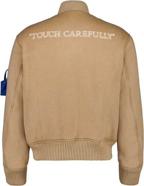 Bomber jacket Off-White Cashmere Bomber Jacket LIGHT BROWN Barbati (BM 19524116) 2