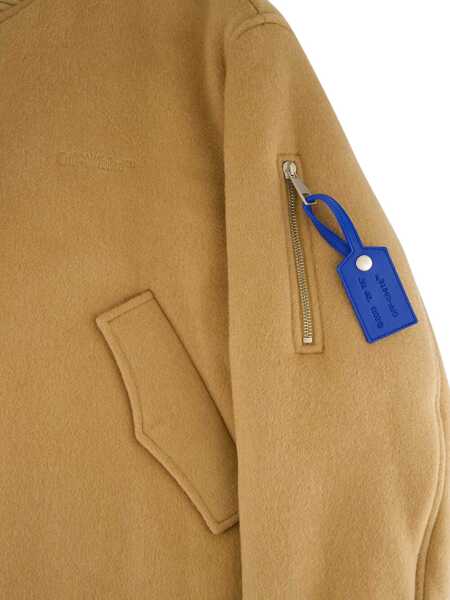 Bomber jacket Off-White Cashmere Bomber Jacket LIGHT BROWN Barbati (BM 19524116) 4