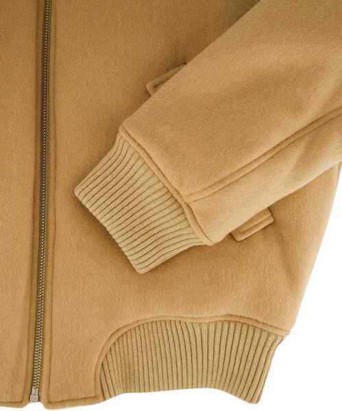 Bomber jacket Off-White Cashmere Bomber Jacket LIGHT BROWN Barbati (BM 19524116) 5