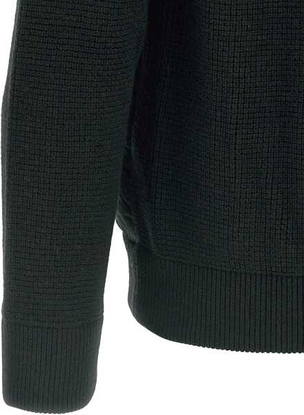 Bomber jacket Herno Quilted Bomber Jacket with Wool Sleeves NERO Barbati (BM 19524134) 4