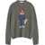 MAISON KITSUNÉ Dressed Fox Intarsia wool Jumper DARK GREY MELANGE