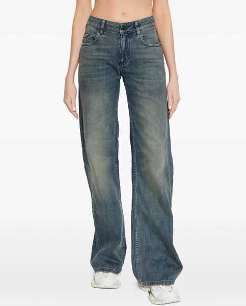 Blugi Balenciaga Wide Leg Jeans NAVY/GREEN/YELLOW Femei (BM 19524161) 3