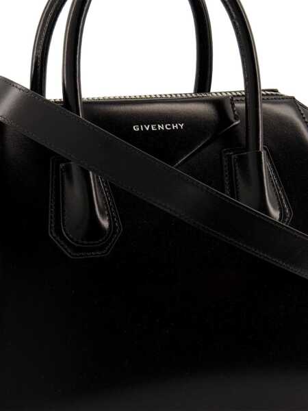 Genti de mana Givenchy Antigona small leather Box Handbag BLACK Femei (BM 19524173) 3