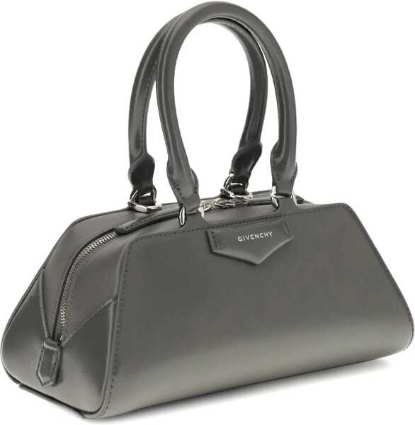 Genti de mana Givenchy Antigona East-West mini leather Box Handbag DARK GREY Femei (BM 19524179) 3