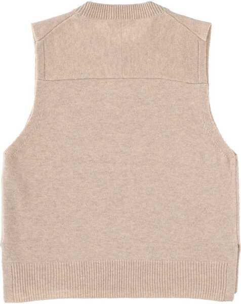 Veste casual MAISON KITSUN Wool Vest BEIGE Femei (BM 19524275) 2