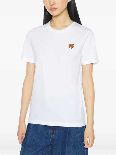 Tricouri MAISON KITSUN Fox Head T-Shirt WHITE Femei (BM 19524296) 3