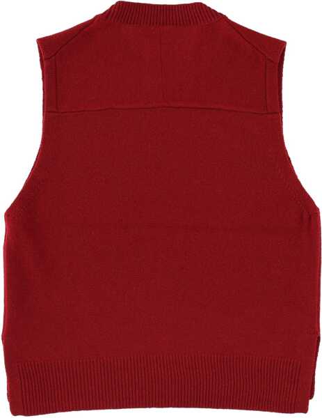 Veste casual MAISON KITSUN Wool Vest BORDEAUX Femei (BM 19524302) 2