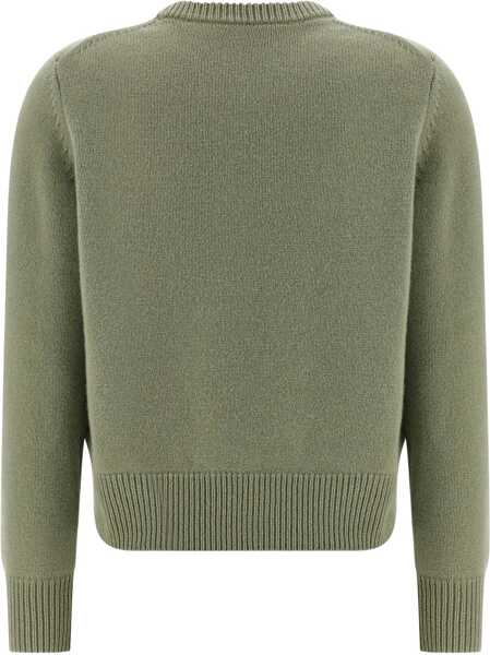 Pulovere MAISON KITSUN Fox Head Sweater GREEN Femei (BM 19524305) 2